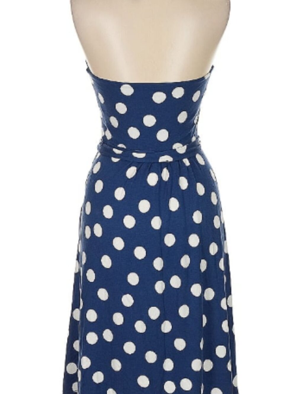 Boden Polka Dot Blue Casual Dress - Picture 2 of 4
